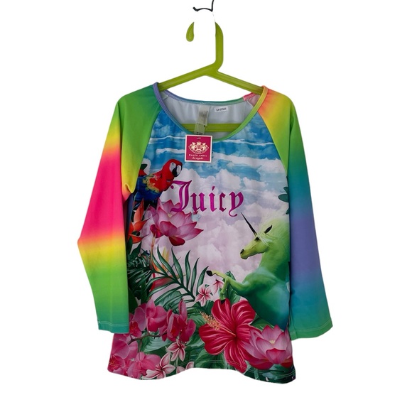 🆕 Girls 14 | Juicy Couture Two-Piece Rashguard Set - Picture 1 of 7